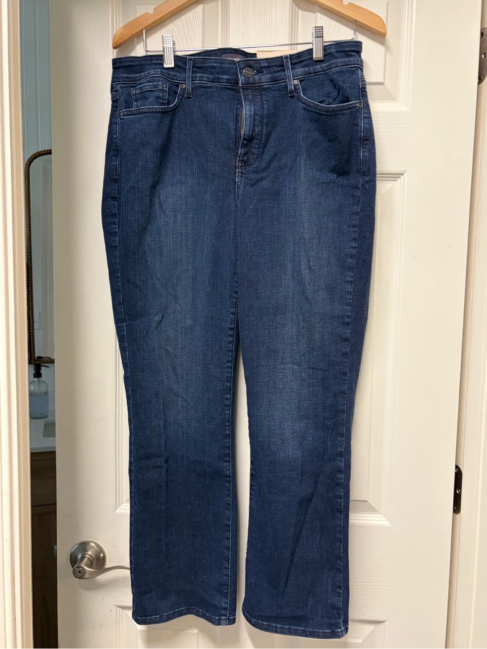 NYDJ Women's Marilyn Straight Leg Dark Indigo Jeans